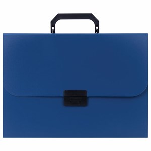 Портфель пластиковый STAFF А4 (330х235х36 мм), 7 отделений, индексные ярлыки, синий, 229242 - фото 2623906