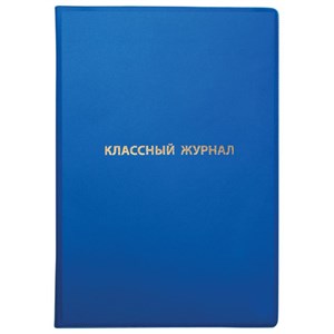 Обложка ПВХ со штрихкодом для классного журнала непрозрачная, ПЛОТНАЯ, тиснение золото, 305х475 мм, ПИФАГОР, 236907 - фото 2631589