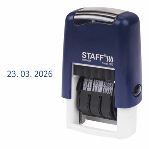 Датер-мини STAFF, месяц цифрами, оттиск 22х4 мм, "Printer 7810 BANK", 237433 - фото 2632924