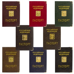 Обложка для паспорта, металлический шильд с гербом, ПВХ, ассорти, STAFF, 237579 - фото 2637042