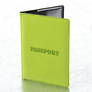 Обложка для паспорта, мягкий полиуретан, "PASSPORT", салатовая, STAFF, 237607 - фото 2637068