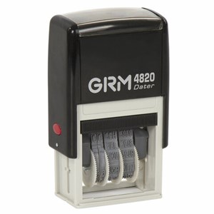 Датер-мини месяц буквами, оттиск 22х4 мм синий, GRM 4820, 124361131 - фото 2637110