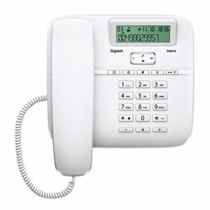 Телефон Gigaset DA611, память 100 номеров, АОН, спикерфон, световая индикация звонка, белый, S30350-S212S322 - фото 2639830