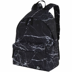 Рюкзак BRAUBERG СИТИ-ФОРМАТ универсальный, "Black marble", черный, 41х32х14 см, 270790 - фото 2642688
