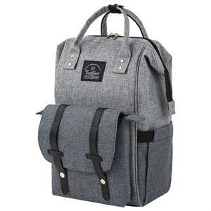 Рюкзак для мамы BRAUBERG MOMMY, крепления для коляски, термокарманы, серый, 41x24x17 см, 270818 - фото 2642862