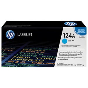 Картридж лазерный HP (Q6001A) ColorLaserJet CM1015/2600 и др, №124A, голубой, оригинальный, ресурс 2000 страниц - фото 2655437