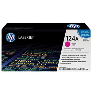 Картридж лазерный HP (Q6003A) ColorLaserJet CM1015/2600 и др, №124A, пурпурный, оригинальный, 2000 страниц - фото 2655453