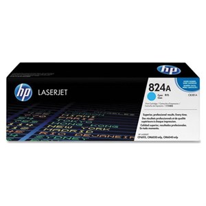 Картридж лазерный HP (CB381A) ColorLaserJet CP6015 и другие, №824A, голубой, оригинальный, ресурс 21000 страниц - фото 2655473