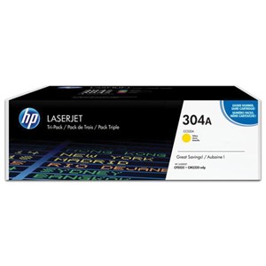 Картридж лазерный HP (CC532A) ColorLaserJet CP2025/CM2320, №304A, желтый, оригинальный, ресурс 2800 страниц - фото 2655503