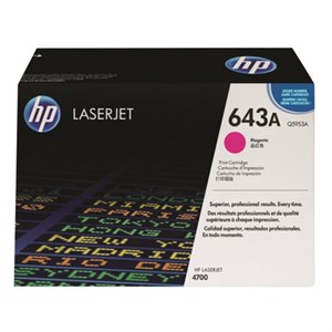 Картридж лазерный HP (Q5953A) ColorLaserJet 4700, №643A, пурпурный, оригинальный, ресурс 10000 страниц - фото 2655530