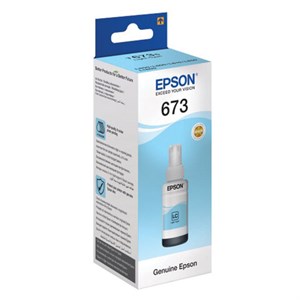 Чернила EPSON 673 (T6735) для СНПЧ Epson L800/L805/L810/L850/L1800, светло-голубые, ОРИГИНАЛЬНЫЕ, C13T67354A/598 - фото 2655852