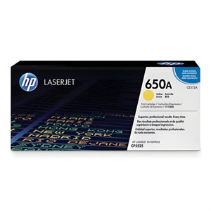 Картридж лазерный HP (CE272A) Color LaserJet Enterprise CP5525, №650A, желтый, оригинальный, ресурс 15000 страниц - фото 2656033