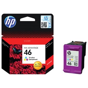 Картридж струйный HP (CZ638AE) DeskJet Ink Advantage 2020hc/2520hc №46, цветной, оригинальный, ресурс 750 стр. - фото 2656185