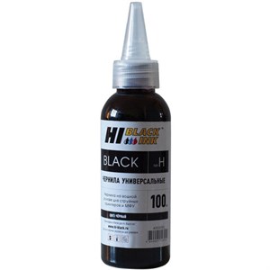 Чернила HI-BLACK для HP (Тип H) универсальные, черные 0,1 л, водные, 15070103961U - фото 2656215