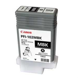 Картридж струйный CANON (PFI-102МBK) iPF500/510/F600/605/610/650/655/700, матовый, черный, оригинальный, 130 мл, 0894B001 - фото 2656261