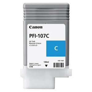 Картридж струйный CANON (PFI-107C) iPF680/685/780/785, голубой, оригинальный, ресурс 130 мл, 6706B001 - фото 2656264