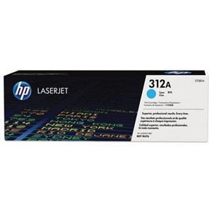 Картридж лазерный HP (CF381A) LaserJet M476dn/476dw/476nw, №312A, голубой, оригинальный, ресурс 2700 страниц - фото 2656318