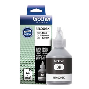Чернила BROTHER (BT-6000BK) для СНПЧ Brother DCP-T500W\T700W\T300, черные, ресурс 6000 страниц, оригинальные, BT6000BK - фото 2656864