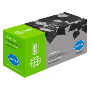Картридж лазерный CACTUS (CS-Q6470A) для HP ColorLaserJet 3600N/3600DN/3800N, черный, ресурс 6000 страниц - фото 2657227