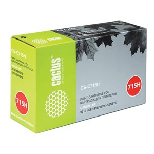 Картридж лазерный CACTUS (CS-C715H) для CANON i-SENSYS 3310/3370, ресурс 7000 стр. - фото 2657452