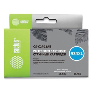 Картридж струйный CACTUS (CS-C2P23AE) для HP Officejet Pro 6830/6230, черный - фото 2657641