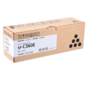 Тонер-картридж лазерный RICOH (SP C360E) SP C360/C361, черный, оригинальный, ресурс 2000 стр., 408188 - фото 2657914