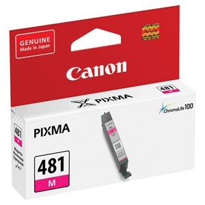 Картридж струйный CANON (CLI-481M) для PIXMA TS704 / TS6140, пурпурный, ресурс 236 страниц, оригинальный, 2099C001 - фото 2658068