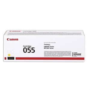 Картридж лазерный CANON (055Y) для LBP663/664/MF742/744/746, желтый, оригинальный, ресурс 2100 страниц, 3013C002 - фото 2658455