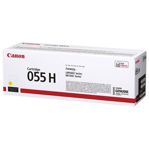 Картридж лазерный CANON (055HY) для LBP663/664/MF742/744/746, желтый, оригинальный, ресурс 5900 страниц, 3017C002 - фото 2658459