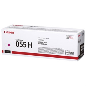 Картридж лазерный CANON (055HM) для LBP663/664/MF742/744/746, пурпурный, оригинальный, ресурс 5900 страниц, 3018C002 - фото 2658460