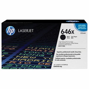 Картридж лазерный HP (CE264X) ColorLaserJet CM4540, №646X, черный, оригинальный, ресурс 17 000 страниц - фото 2658498