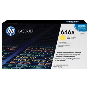 Картридж лазерный HP (CF032A) ColorLaserJet CM4540, №646A, желтый, оригинальный, ресурс 12 500 страниц - фото 2658500