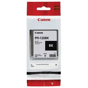 Картридж струйный CANON (PFI-120BK) для imagePROGRAF TM-200/205/300/305, черный, 130 мл, оригинальный, 2885C001 - фото 2658618