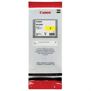 Картридж струйный CANON (PFI-320Y) для imagePROGRAF TM-200/205/300/305, желтый, 300 мл, оригинальный, 2893C001 - фото 2658626