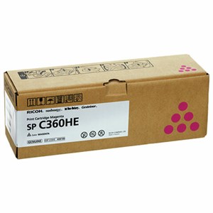 Картридж лазерный RICOH (SP C360HE) для Ricoh SP C360SFNw/C361SFNw, пурпур, оригинальный, ресурс 6000 страниц, 408186 - фото 2658703