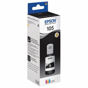 Чернила EPSON 105 (C13T00Q140) для СНПЧ L7160/L7180, черные пигментные, ОРИГИНАЛЬНЫЕ - фото 2658706