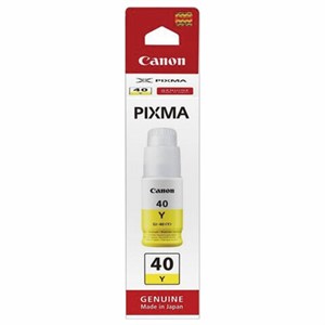 Чернила CANON (GI-40Y) для СНПЧ Pixma G5040/G6040, желтые, ресурс 7700 страниц, оригинальные, 3402C001 - фото 2658716