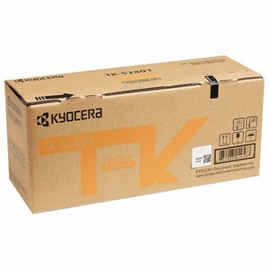 Тонер-картридж KYOCERA (TK-5280Y) M6235cidn/M6635cidn/P6235cdn, желтый, ресурс 11000 страниц, оригинальный, 1T02TWANL0 - фото 2658759