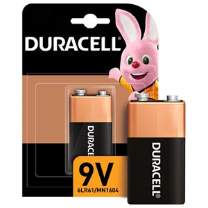 Батарейка DURACELL Basic, 6LR61 (КРОНА), Alkaline, 1 шт., в блистере, 9 В - фото 2667379