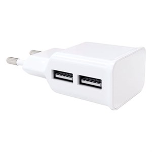 Зарядное устройство сетевое (220В) RED LINE NT-2A, 2 порта USB, выходной ток 2,1 А, белое, УТ000009405 - фото 2669738