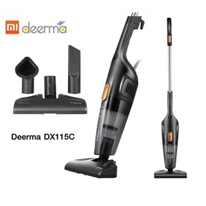 Пылесос вертикальный XIAOMI DEERMA DX115C, 2 в 1, потребляемая мощность 600 Вт, контейнер 1,2 л, черный - фото 2672768