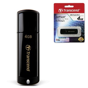 Флеш-диск 4 GB, TRANSCEND Jet Flash 350, USB 2.0, черный, TS4GJF350 - фото 2673876