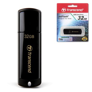Флеш-диск 32 GB, TRANSCEND Jet Flash 350, USB 2.0, черный, TS32GJF350 - фото 2673904