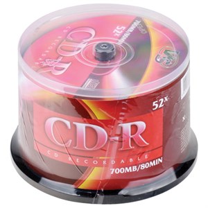Диски CD-R VS 700 Mb 52x Cake Box (упаковка на шпиле), КОМПЛЕКТ 50 шт., VSCDRCB5001 - фото 2674172