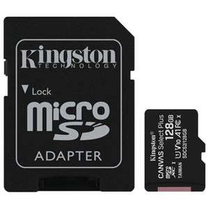 Карта памяти microSDXC 128 GB KINGSTON Canvas Select Plus UHS-I U1,100 Мб/с (class 10), адаптер, SDCS2/128 GB, SDCS2/128GB - фото 2675734