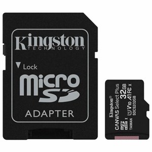 Карта памяти microSDHC 32 GB KINGSTON Canvas Select Plus, UHS-I U1, 100 Мб/с (class 10), адаптер, SDCS2/32GB - фото 2676049