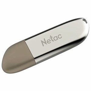 Флеш-диск 64 GB NETAC U352, USB 2.0, металлический корпус, серебристый, NT03U352N-064G-20PN - фото 2676583