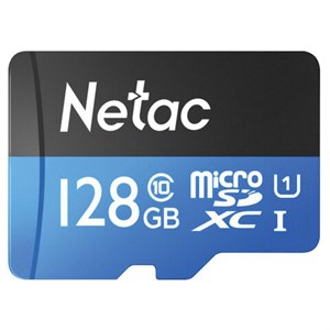 Карта памяти microSDXC 128 ГБ NETAC P500 Standard, UHS-I U1, 90 Мб/с (class 10), адаптер, NT02P500STN-128G-R - фото 2676723