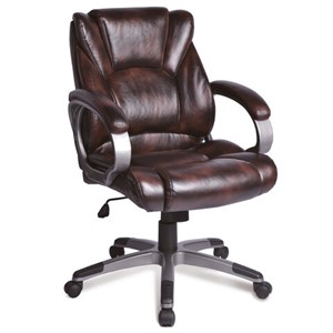 Кресло офисное BRABIX "Eldorado EX-504", экокожа, коричневое, 530875 - фото 2677539