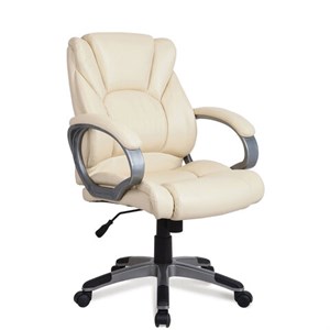 Кресло офисное BRABIX "Eldorado EX-504", экокожа, бежевое, 531167 - фото 2678311